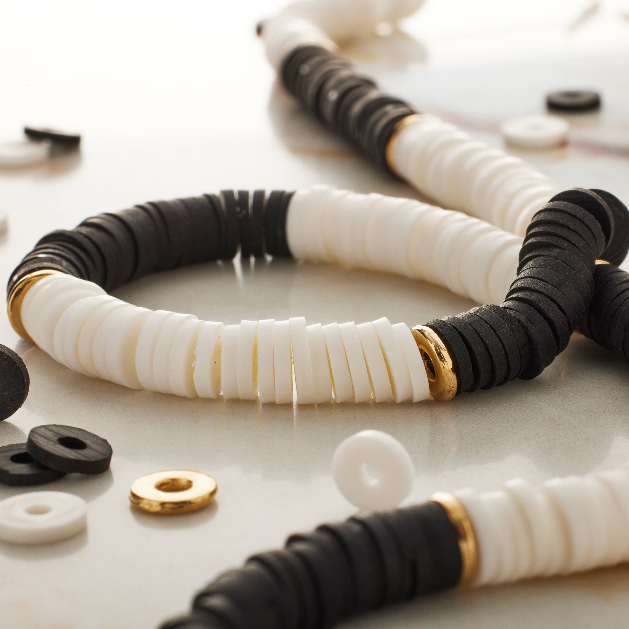 12 Pack: Polymer Clay Heishi Beads